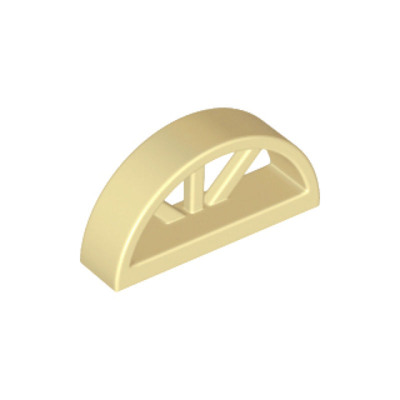 Raam 1x4x1 2/3 ronde bovenkant Tan